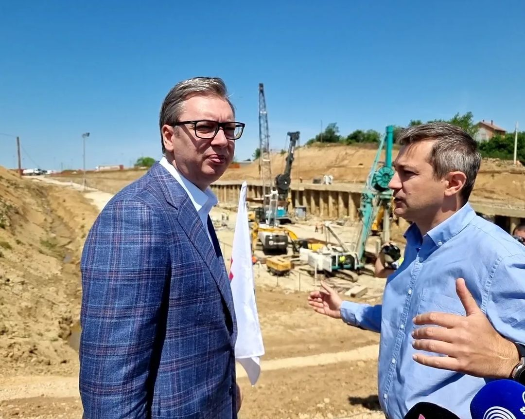 "OBILAZNICA OKO BEOGRADA JE ŽILA KUCAVICA" Predsednik Srbije obišao radove na najvažnijoj saobraćajnici u prestonici