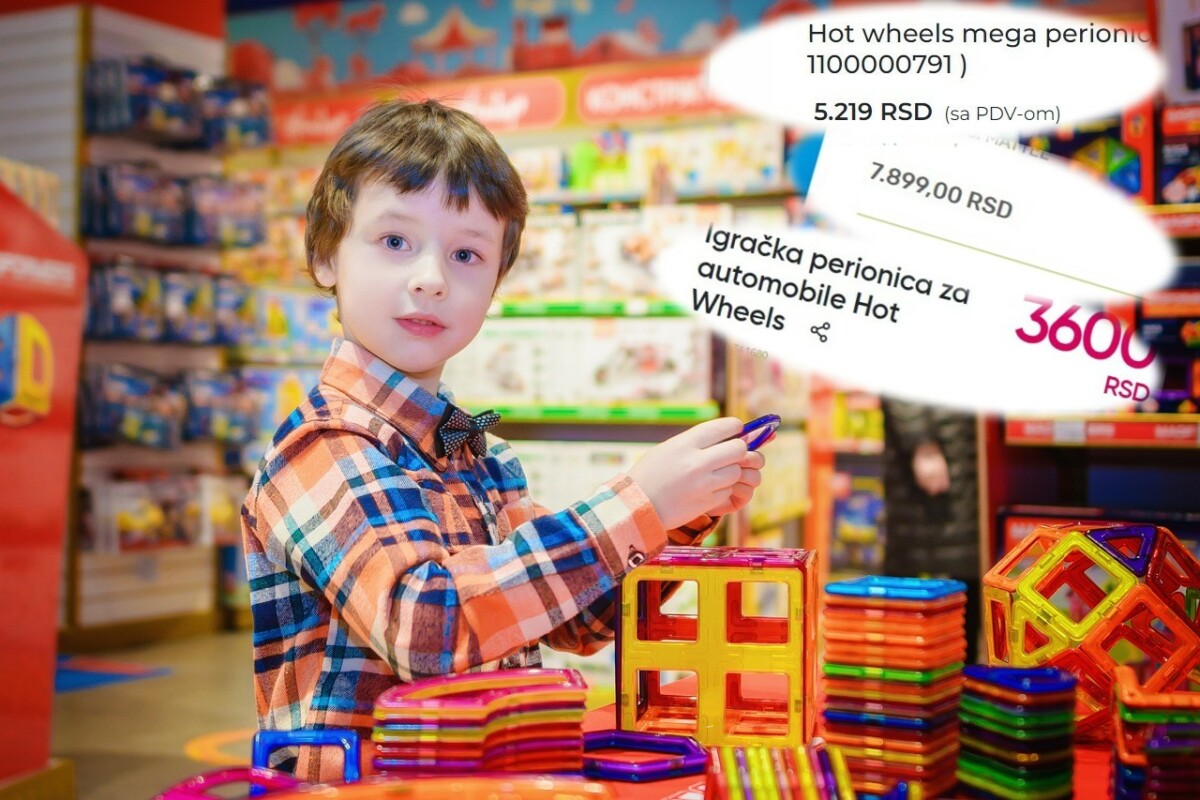 RAZLIKA I DO NEKOLIKO HILJADA DINARA ZA ISTU ROBU Trgovci zarađuju na deci - za istu igračku, cena ide od 3.600 d0 7.800 dinara
