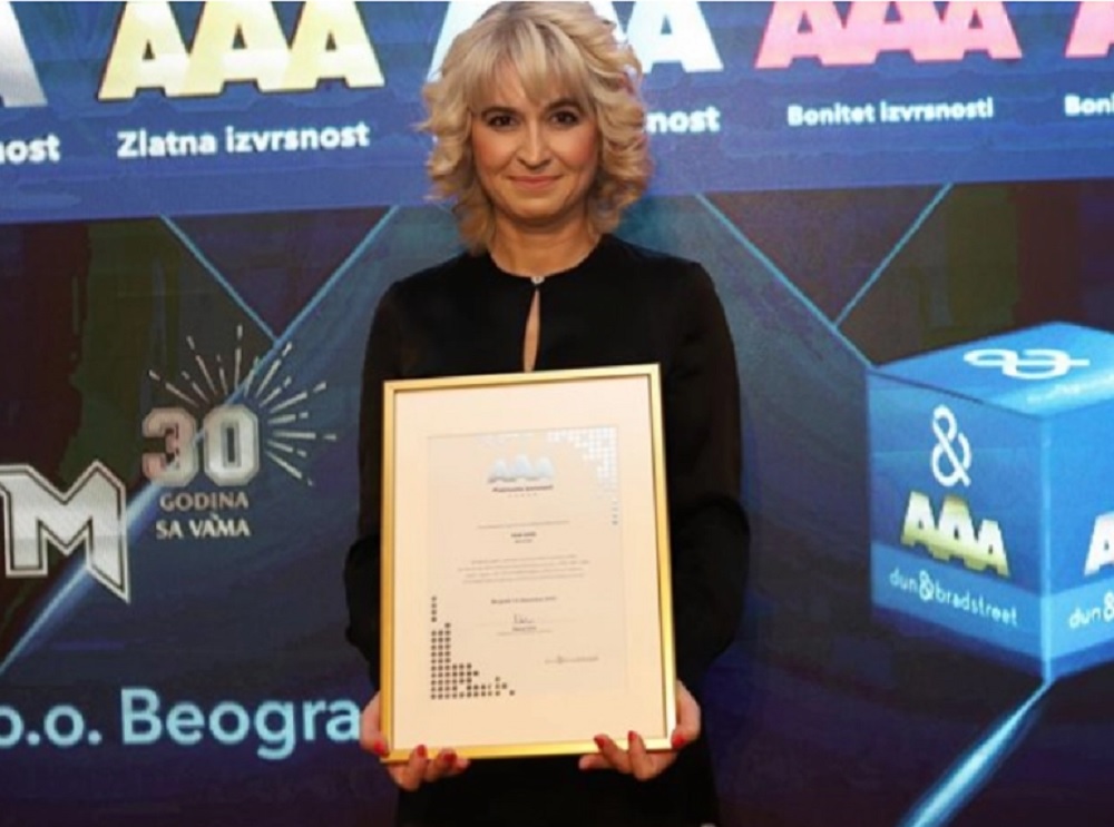 SRPSKA FIRMA DOBILA PRESTIŽNI PLATINASTI SERTIFIKAT Finansijska direktorka TDM-a otkriva kako su uspeli da ostvare visok nivo kvaliteta poslovanja