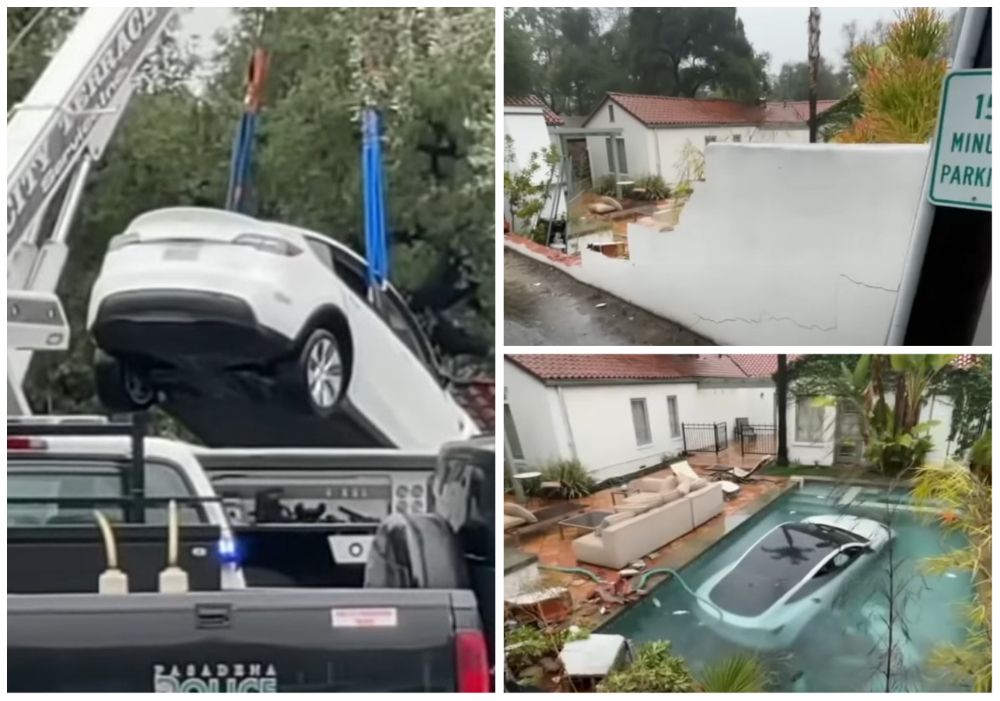 TESLA MOŽE I DA PLIVA? Nakon nespretne vožnje, automobil na struju rešio da se "ohladi" (VIDEO)