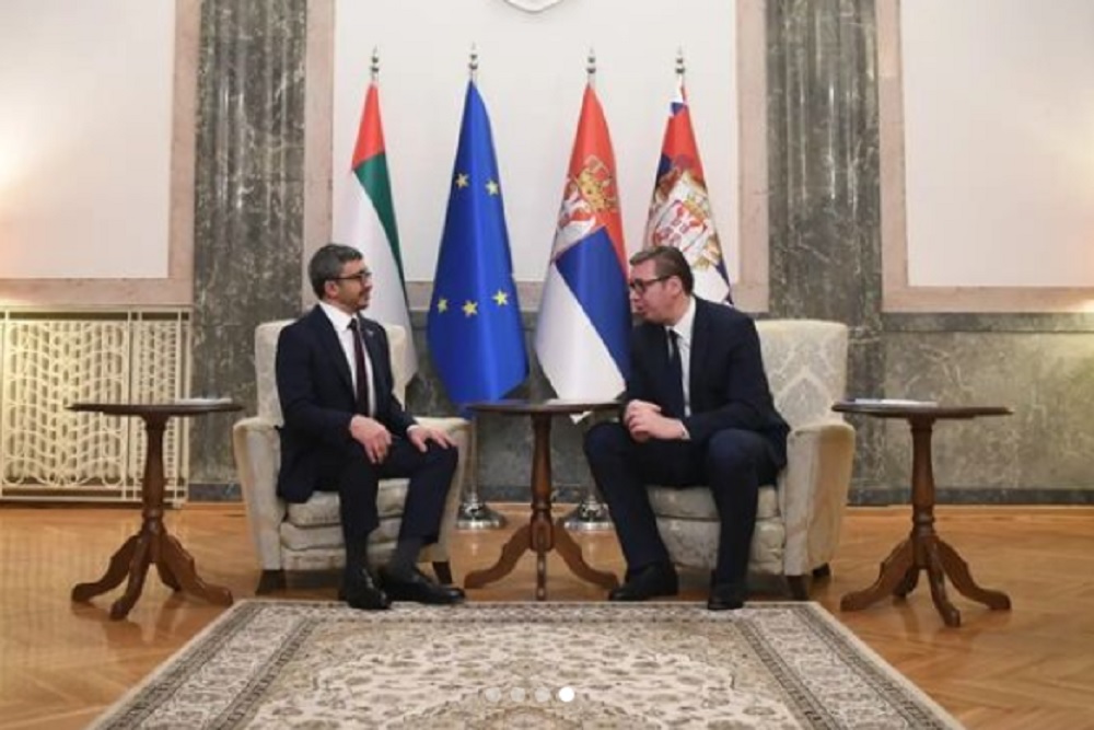 JAČANJE EKONOMSKIH ODNOSA Vučić se sastao sa ministrom spoljnih poslova Ujedinjenih Arapskih Emirata
