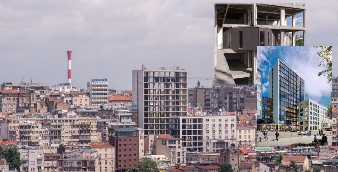 ZAPUŠTENO RUGLO ODLAZI U ZABORAV Bivša Beobanka dobija nov izgled, poslovni prostor na 10.000 kvadrata na Zelenom vencu (FOTO)