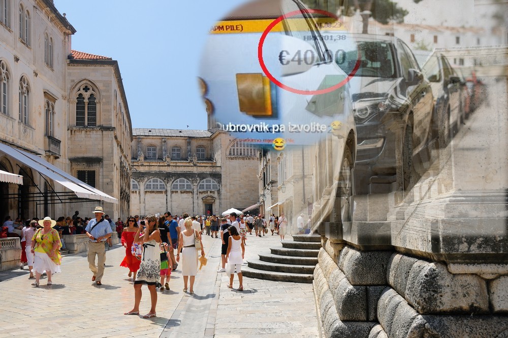 "DA NEMAŠ NE BI IŠAO TAMO" Turista pokazao cenu parkinga u Dubrovniku - usledio rafal uvreda na njegov račun (VIDEO)