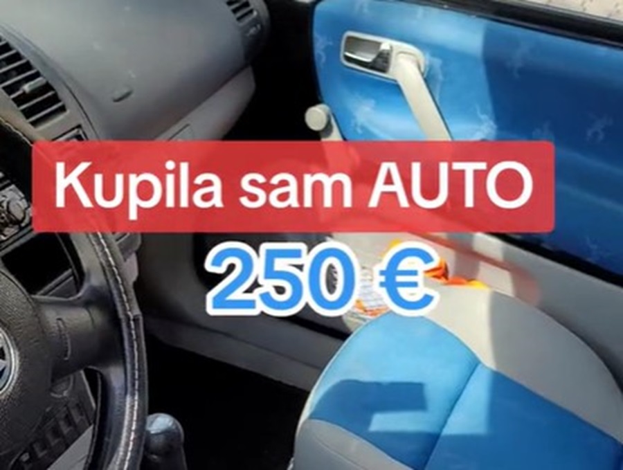 Kupila je automobil za 250 evra - i uz njega dobila gratis set guma (VIDEO)