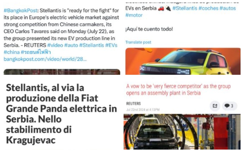 USPEH SRBIJE KOMENTARISAO CEO SVET Vest o Stelantisu i Pandi dominira na svim svetskim biznis portalima (FOTO)