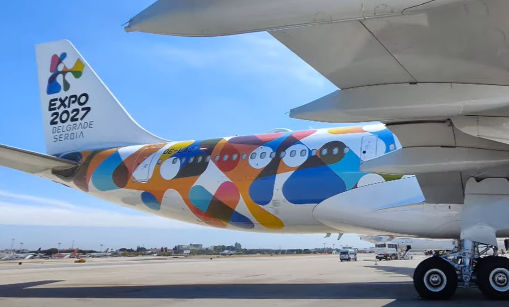Novi avion Erbas A330-200 stigao u Srbiju - sav je u znaku Expa 2027 (VIDEO)