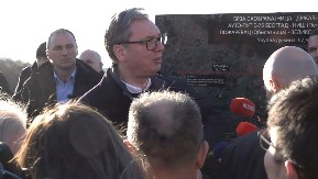 Od Beograda do Golupca za sat i 15 minuta - Vučić obilazi radove na izgradnji brze saobraćajnice na Dunavskom koridoru