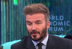 I Dejvid Bekam je u Davosu - rado viđeni gost u humanitarnoj misiji