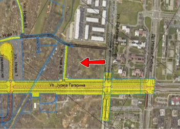 Produžetak Ulice Jurija Gagarina - Gradi se saobraćajnica širine 45 metara, tri trake po smeru