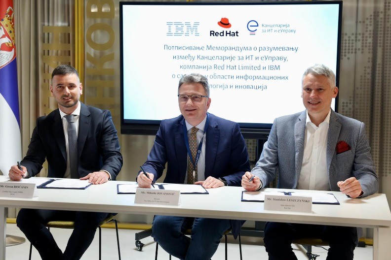 Potpisan Memorandum o saradnji Kancelarije za IT i eUpravu sa kompanijama IBM i Red Hat Limited