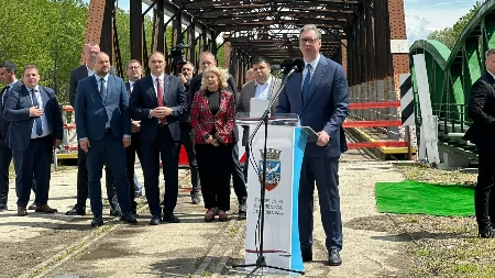 Vrednost projekta 12,5 miliona evra - Vučić otvorio novi most preko Tamiša