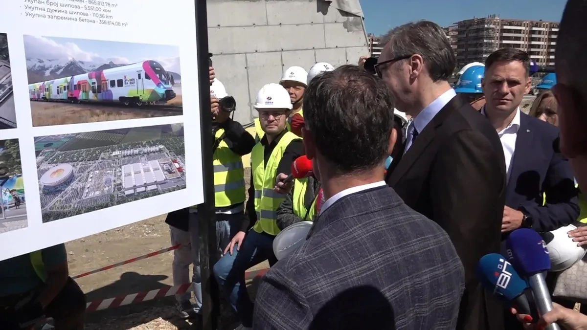 Vučić obilazi gradilište EXPO 2027: „Beograd postaje svet“