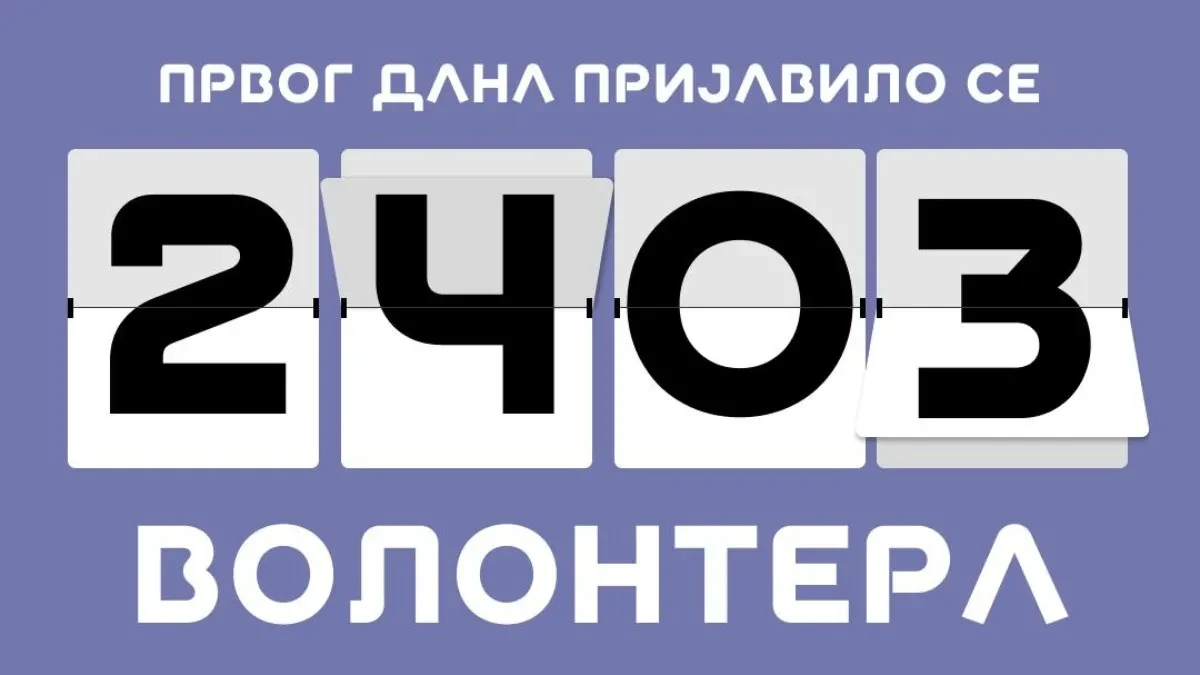 Već prvog dana, 2.403 prijavljenih volontera za Expo 2027