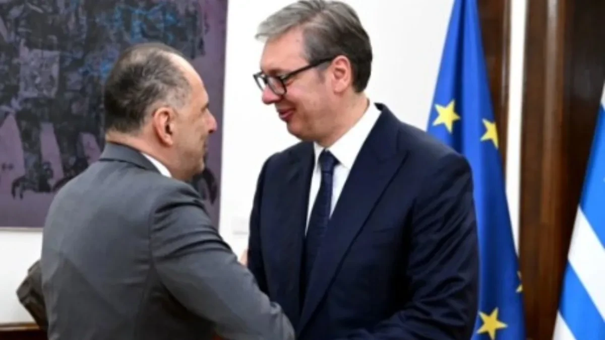 Vučić se sastao sa ministrom spoljnih poslova Grčke Gerapetritisom - "Veliki potencijal za snažnije partnerstvo"
