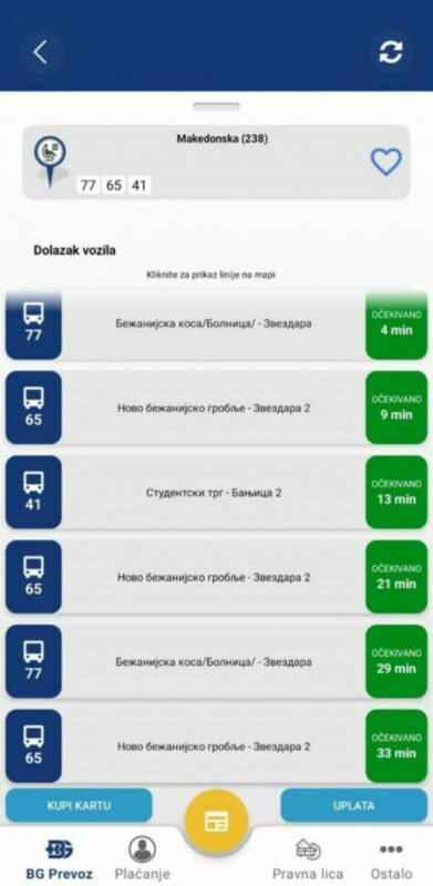 "Beograd plus" aplikacija