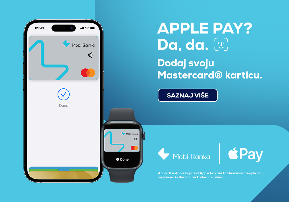JOŠ JEDNA PROMENA U NIZU Mobi Banka uvela Apple Pay